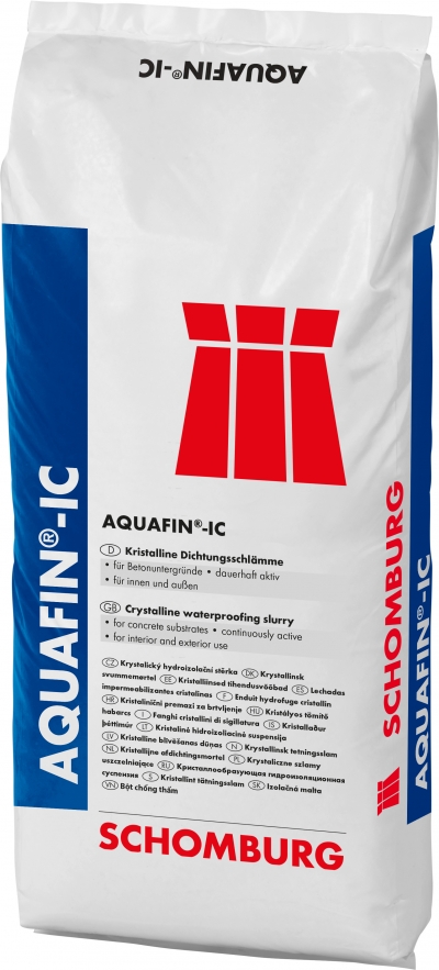 CHỐNG THẤM TINH THỂ/ CRYSTALLINE WATERPROOFING SLURRY AQUAFIN-IC_Crystallized Waterproofing