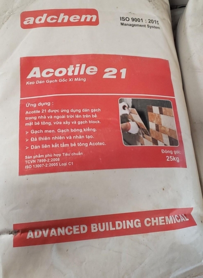 Acotile 21 - Keo dán gạch đạt chuẩn C1_Tile/ Stone Adhesives