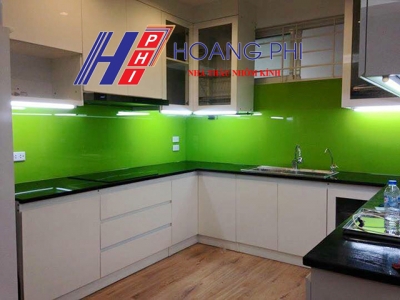 Kính sơn màu ốp bếp -trang trí phòng bếp_Interior Decorative Glass